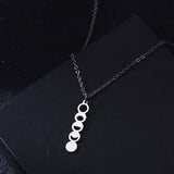 Women's Moon Phase Shape Space Themed Pendant – Jewelry Gift Ideas — 4