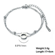 Cut Titanium Steel Double-layer Chain 26 Letters – Jewelry Gift Ideas — 8