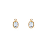 Simple Retro Sky Blue Topa Earrings – Special Occasion Gifts — 5