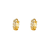 Silver Diamond Fried Dough Twist Earrings Female – Gifts for Her — 2