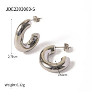Steel Colored Stainless Steel Round Tube U-shaped Ear – Surprise Gifts — 3