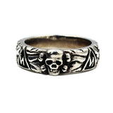 Mens Fashion Simple Sterling Silver Skull Ring – Stylish Gifts — 2