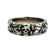 Mens Fashion Simple Sterling Silver Skull Ring – Stylish Gifts — 2