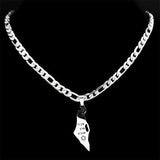 Israel Stainless Steel Women's Pendant Necklace – Jewelry Gift Ideas — 2