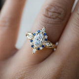 Minority Fashion Ring Gold-plated Inlaid – Stylish Gifts — 5