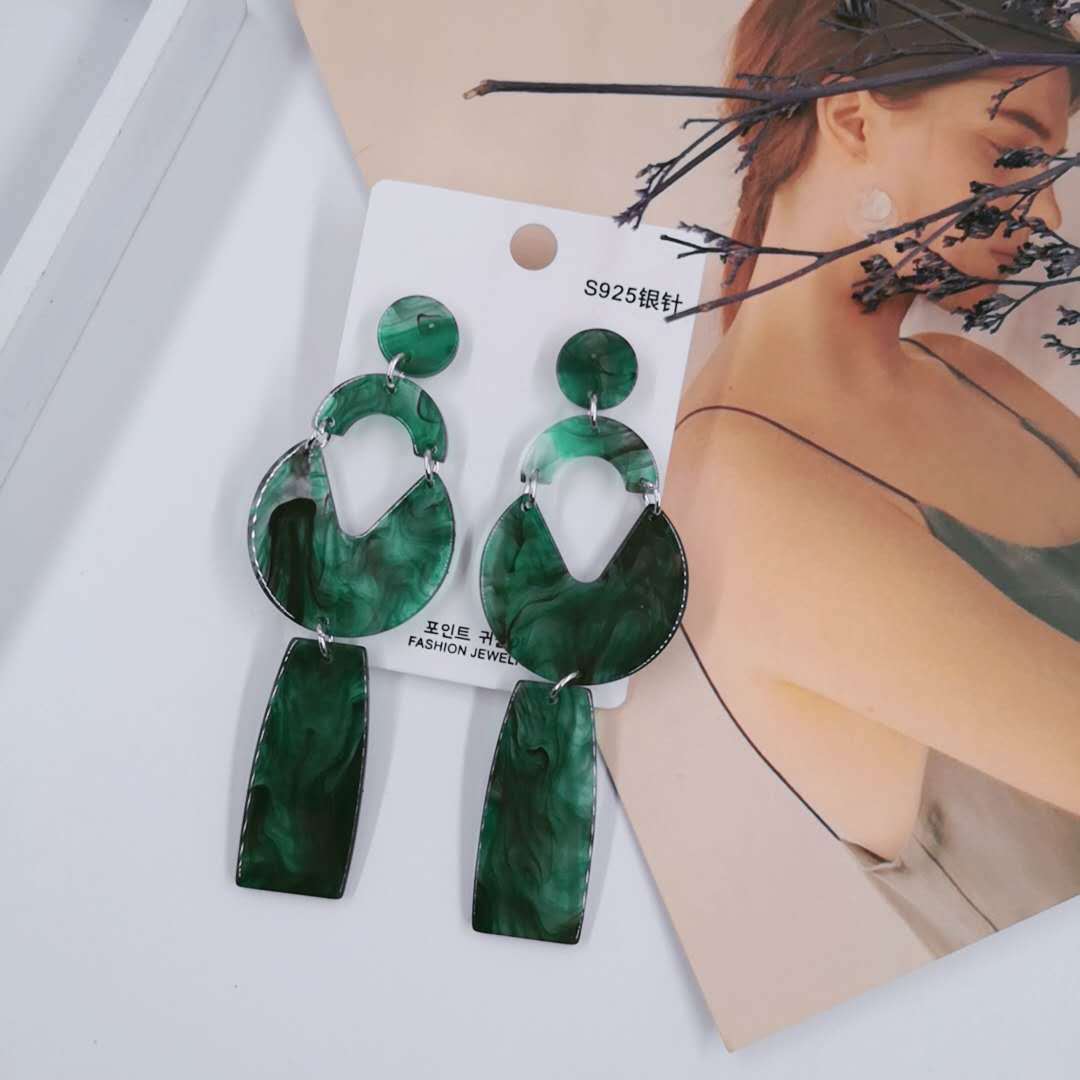 Vintage Fashion Acetate Acrylic Earrings – Stylish Gifts — 1