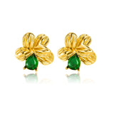 Sweet Design Stainless Steel Earrings Flower Shape – Everyday Gifts — 2