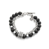 Natural Stone Frosted Bead Chain Beaded Titanium – Jewelry Gift Ideas — 2