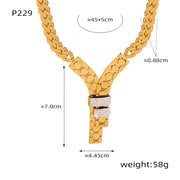 Fashion Trend Y Letter Zircon-inlaid Pendant – Jewelry Gift Ideas — 4
