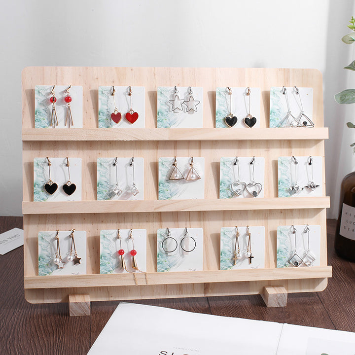 Log Earrings Cardboard Display Stand – Small Gift Ideas — 1