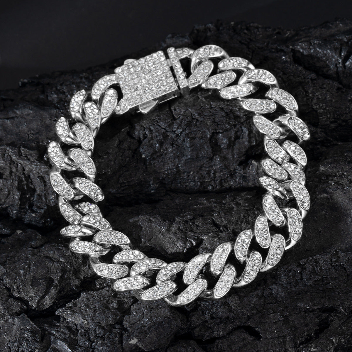 13mm Cuban Link Chain Spring Release Buckle Alloy – Jewelry Gift Ideas — 12