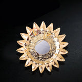 Heavy Industry Sun Smiley Face Brooch Alloy Baroque – Stylish Gifts — 4
