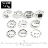 Women's Fashion Vintage Oil Drip Geometric Ring – Stylish Gifts — 11