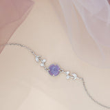925 Silver Light Luxury Purple Lavender Bracelet – Jewelry Gift Ideas — 2