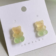 Fruit Juice Jelly Bear Earrings Soft Girl – Gifts for Kids — 2