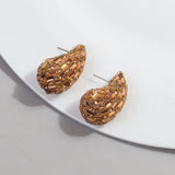 Fashion And Fully-jewelled Metal Stud Earrings – Stylish Gifts — 7