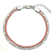 Fashion Double Row Titanium Steel Zircon Bracelet – Stylish Gifts — 10