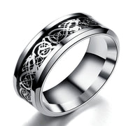 Dragon Pattern Rings Men Stainless Steel Ring – Jewelry Gift Ideas — 4