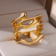 Fashion Alloy Geometric Irregular Ring – Stylish Gifts — 10