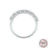 Sterling Silver S925 Pattern Moissanite Ring – Holiday Gift Ideas — 6