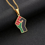 African Fist Symbol Titanium Steel Pendant – Jewelry Gift Ideas — 7