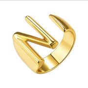 Women's Personality Fashion 26 English Letters Ring – Stylish Gifts — 4