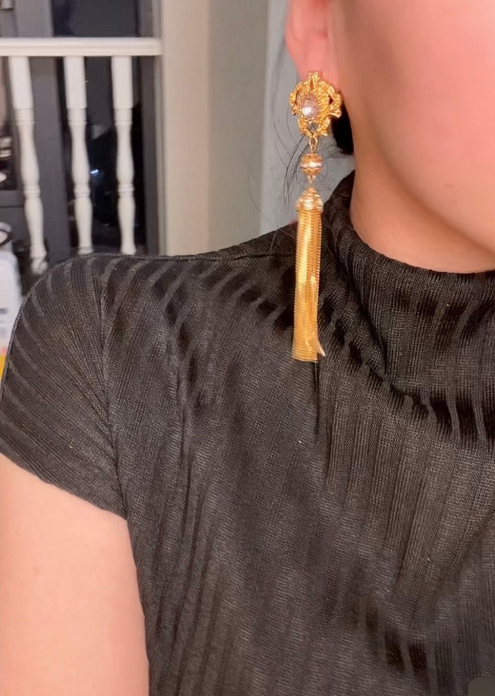 Vintage Court Style Exaggerated Tassel Diamond Silver – Stylish Gifts — 4