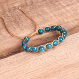 Women's Blue Apatite Beads Simple Braided – Jewelry Gift Ideas — 1