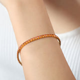 Colorful Zircon Stretch Bracelet Titanium Steel – Jewelry Gift Ideas — 13