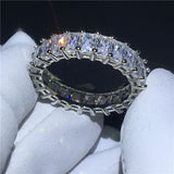 Fashion Simple Transparent Half Circle Square Ring – Stylish Gifts — 5