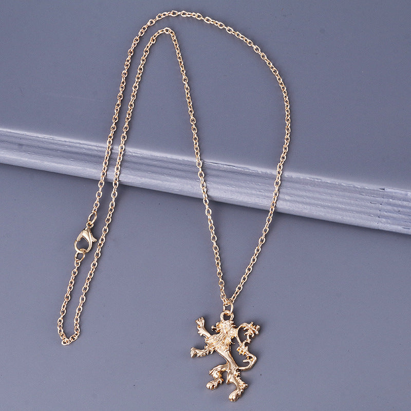 Game Lannister Lion Badge Necklace – Jewelry Gift Ideas — 1
