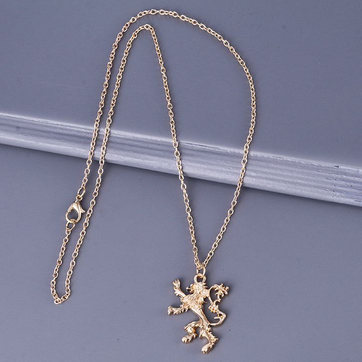 Game Lannister Lion Badge Necklace – Jewelry Gift Ideas — 1