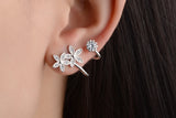 Temperament Diamond Ear Clips All-match Silver Stud – Useful Gifts — 6