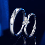 Couple Rings A Pair Of Sterling Silver Male And Female – Gifts for Her — 2