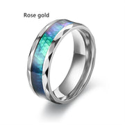 Men's Stainless Steel Diamond Cut Ring – Gifts for Him — 4