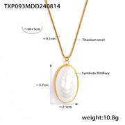 Fritillary Pendant Clavicle Necklace Ring – Jewelry Gift Ideas — 8