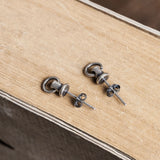 Sterling Silver Stud Earrings Pull Knocker – Gift Ideas — 4