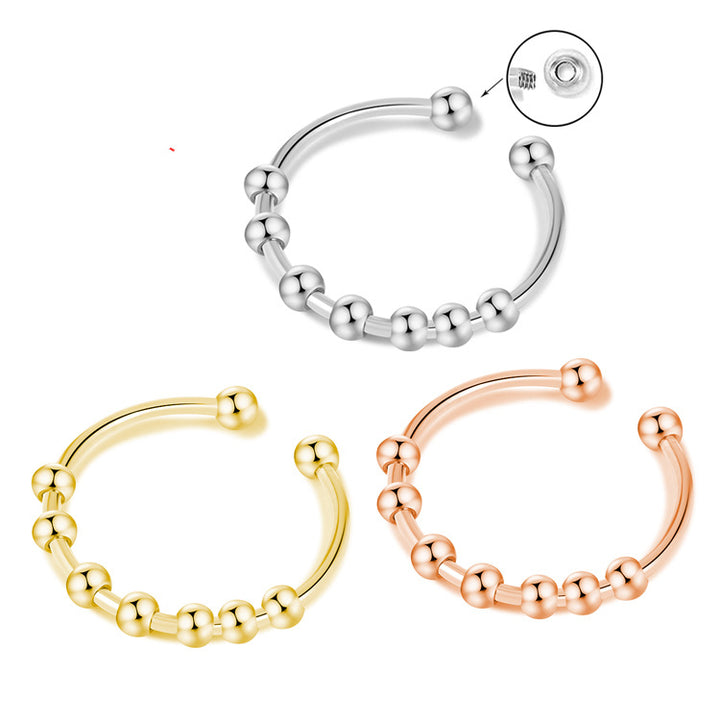 DIY Bead Screwable Pressure Stainless Steel Ring – Creative Gifts — 1