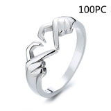 Women's Fashion And Simple Personality With Heart Ring – Stylish Gifts — 7