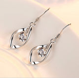 Zircon Reduction Silver Earrings – Stylish Gifts — 10