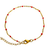Fashion Stainless Steel Bracelets Gold Color Blue Red – Stylish Gifts — 8