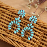 RETRO Geometric Earrings Turquoise Earrings – Unique Gift Ideas — 3