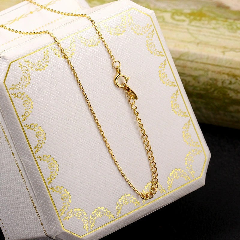 925 Sterling Silver Necklace Accessories Simple – Jewelry Gift Ideas — 1