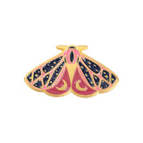 Women's Enamel Vintage Star Moon Brooch Gold – Jewelry Gift Ideas — 3
