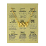 Women's Electroplated Gold Angel Number Necklace – Jewelry Gift Ideas — 6