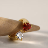 Zircon Ring Asymmetrical Opening Ring Personality – Unique Gift Ideas — 6