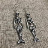Halloween Earrings Mermaid Skull Skeleton – Small Gift Ideas — 2