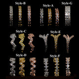 Copper Inlaid Zircon Nose Ring Earrings – Stylish Gifts — 7