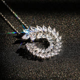 Simple And Versatile Micro-encrusted Zircon Leaf – Jewelry Gift Ideas — 4