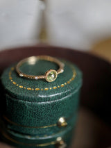 Natural Green Olive Rose Cut 925 Sterling Silver Gold – Stylish Gifts — 4
